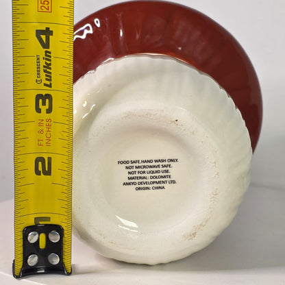 Mushroom Shaped Ceramic Cookie Jar With Lid