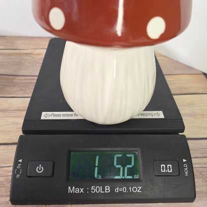 Mushroom Shaped Ceramic Cookie Jar With Lid