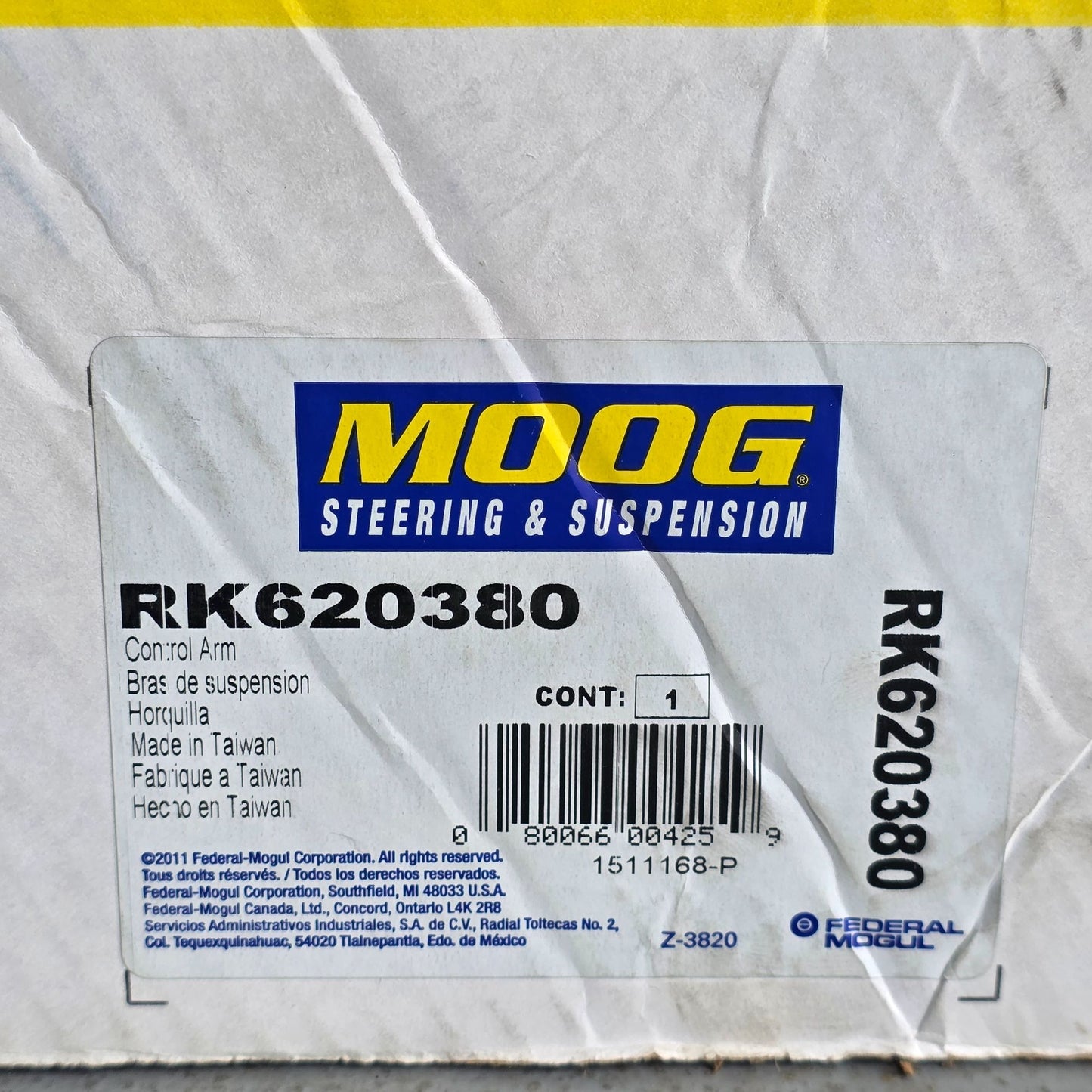 Moog RK620380 Control Arm Steering & Suspension Replacement Part