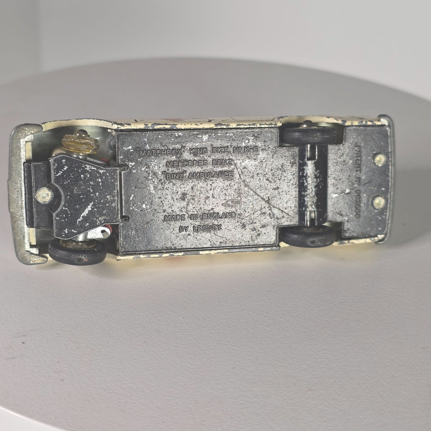 Vintage Lesney Matchbox King Size K-6 Mercedes Benz Binz Ambulance 1:43 Scale Diecast Model