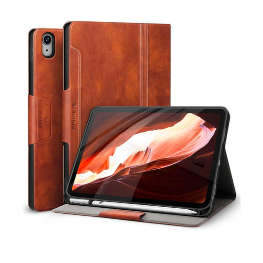 Antbox Case For iPad 11th Gen 11/10th Gen 10.9 PU Leather Smart Cover Brown