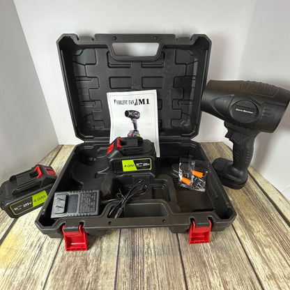 600000RPM Handheld Leaf Blower By YUQUESEN With 2 X 4.0Ah Batteries Charger & Lightweight Cordless Design L