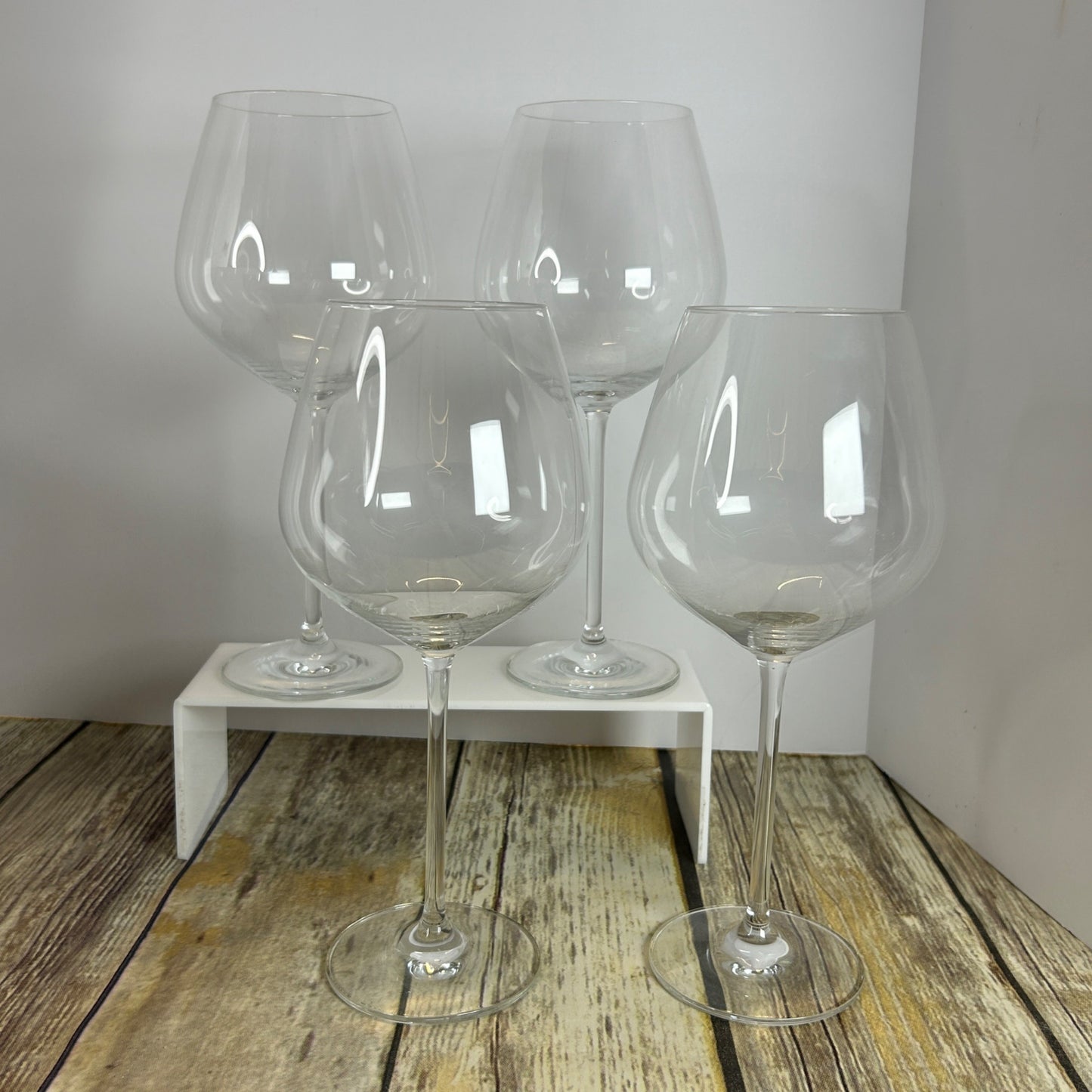 Christian Lacroix Set Of 4 Wine Glasses 22Oz Floral Box Design Elegant Glassware For Entertaining & Dining