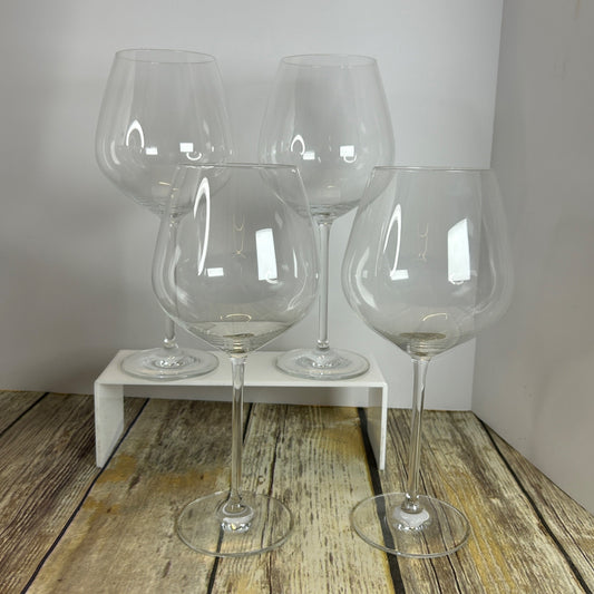 Christian Lacroix Set Of 4 Wine Glasses 22Oz Floral Box Design Elegant Glassware For Entertaining & Dining