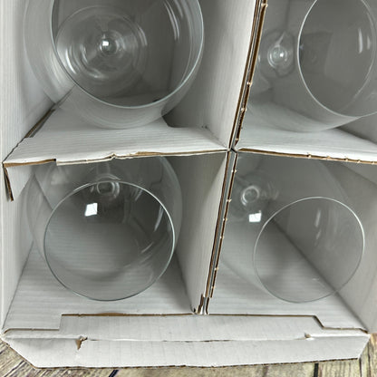 Christian Lacroix Set Of 4 Wine Glasses 22Oz Floral Box Design Elegant Glassware For Entertaining & Dining