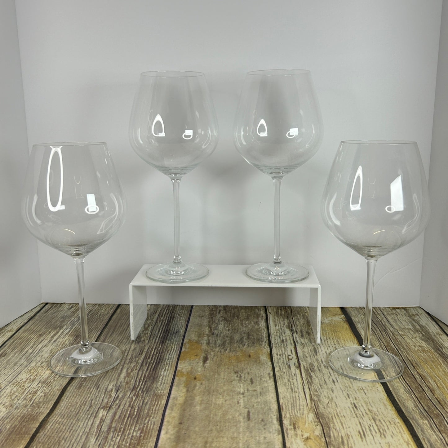 Christian Lacroix Set Of 4 Wine Glasses 22Oz Floral Box Design Elegant Glassware For Entertaining & Dining