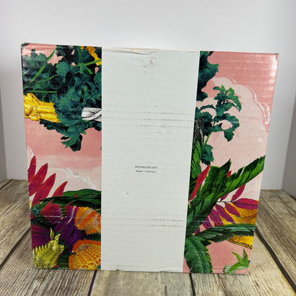 Christian Lacroix Set Of 4 Wine Glasses 22Oz Floral Box Design Elegant Glassware For Entertaining & Dining