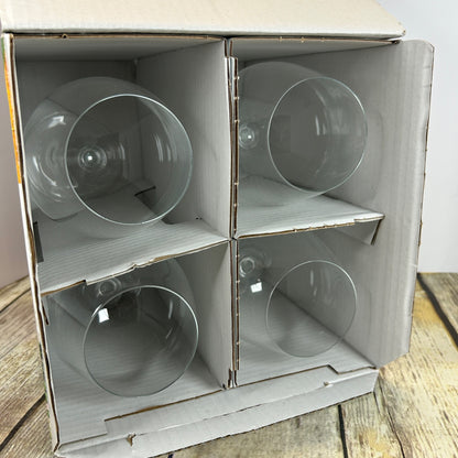 Christian Lacroix Set Of 4 Wine Glasses 22Oz Floral Box Design Elegant Glassware For Entertaining & Dining