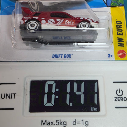 Hot Wheels Drift Box HW Euro Series 1/10 Limited Edition 2026 Red & White Design Collectible Toy Car