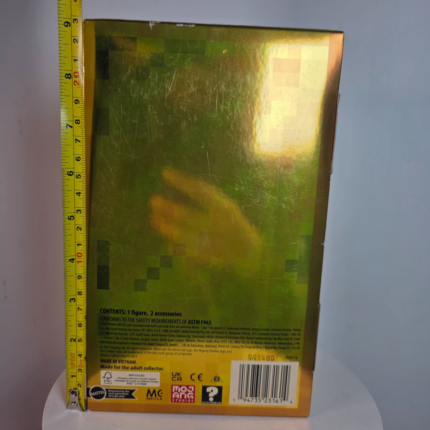 Minecraft Diamond Level Tuxedo Steve 15th Anniversary Figure Mattel New!