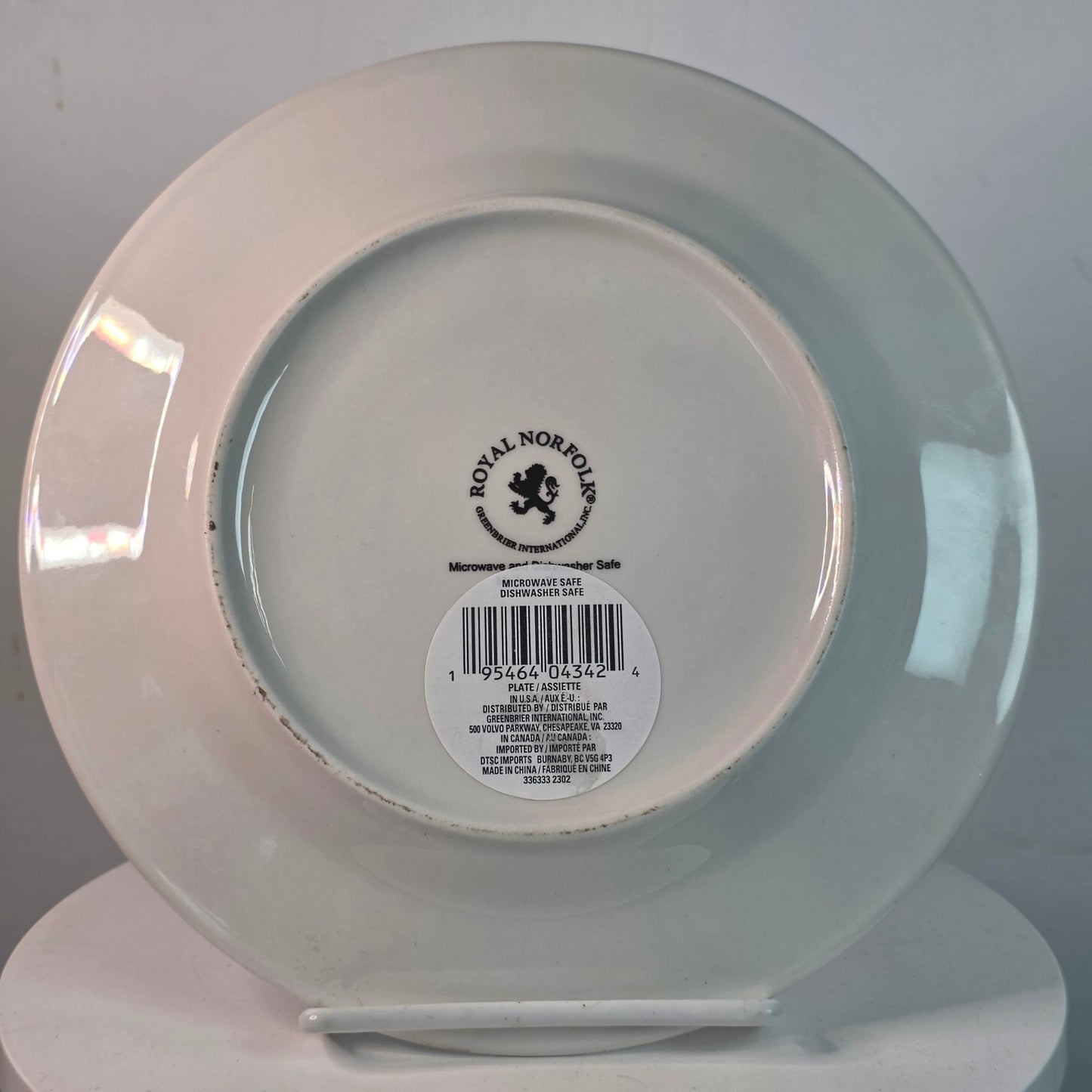 Royal Norfolk "Happy Place" Oval Stoneware Serving Platter (farmhouse style)