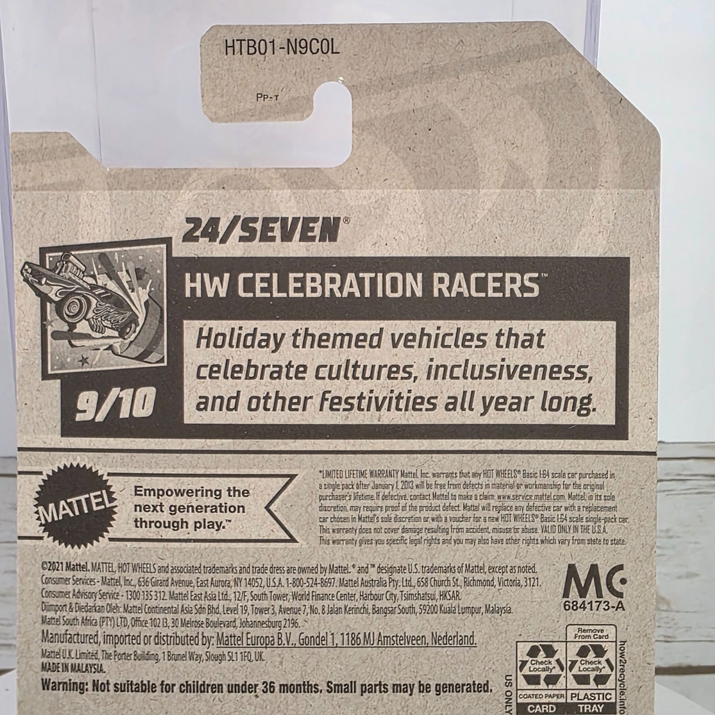 Hot Wheels 24/Seven Celebration Racers Yellow Car 173/250