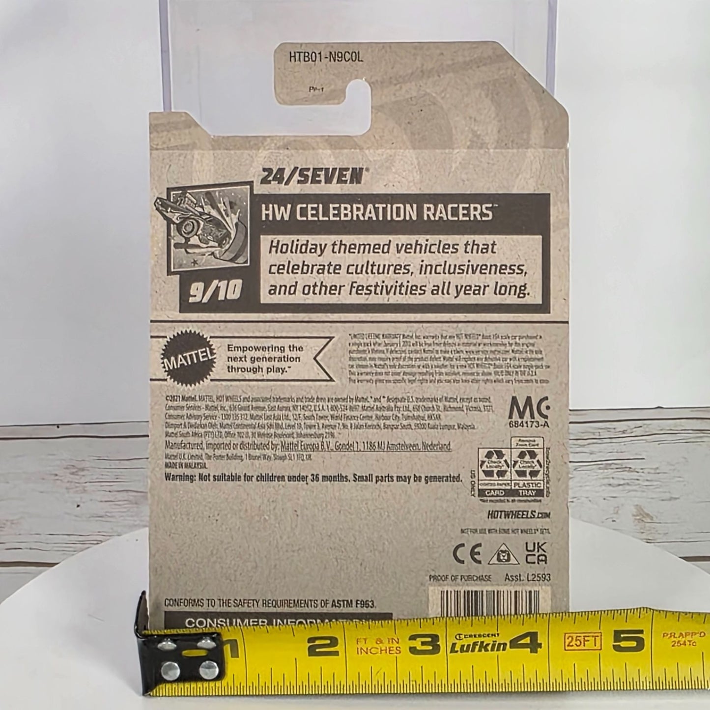 Hot Wheels 24/Seven Celebration Racers Yellow Car 173/250