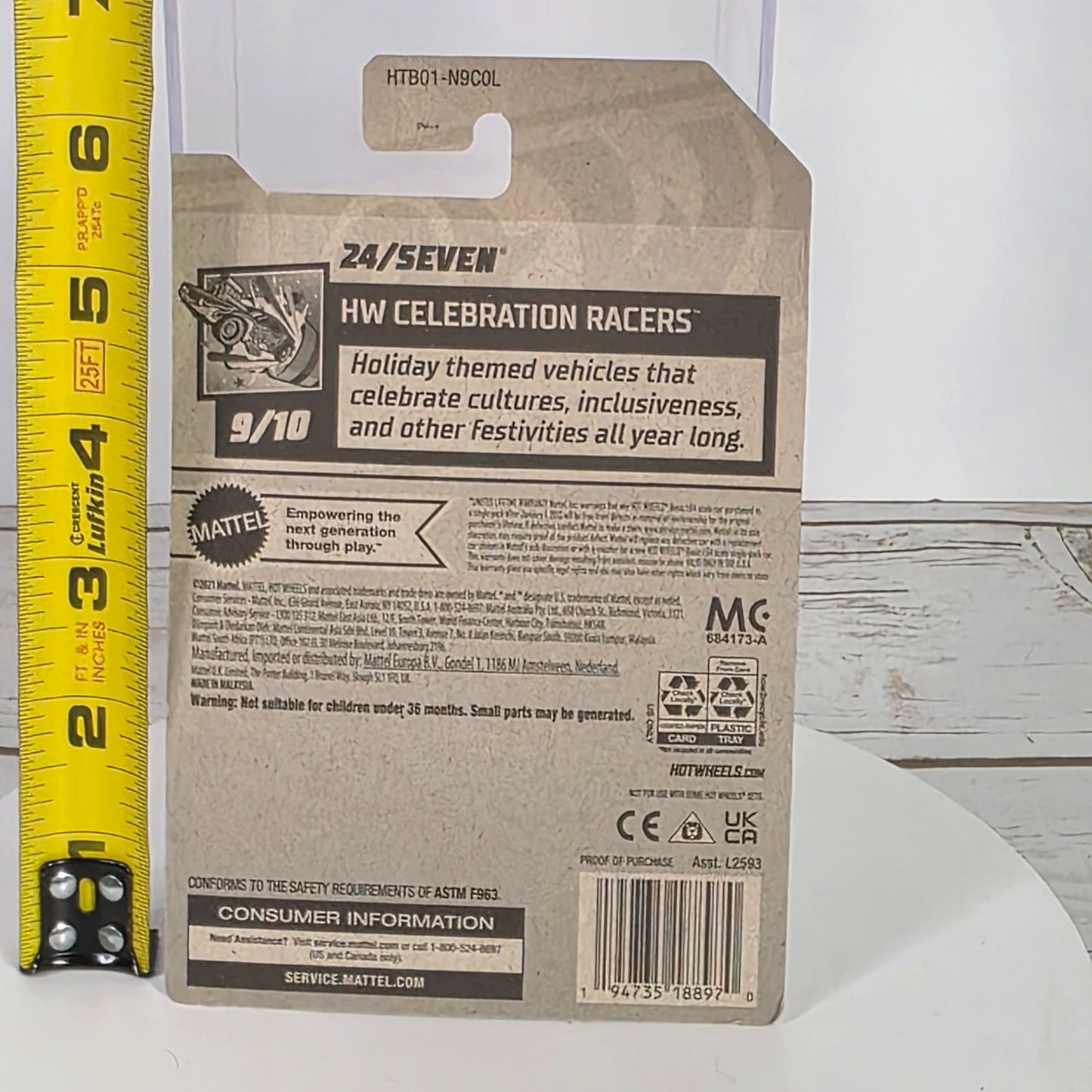 Hot Wheels 24/Seven Celebration Racers Yellow Car 173/250