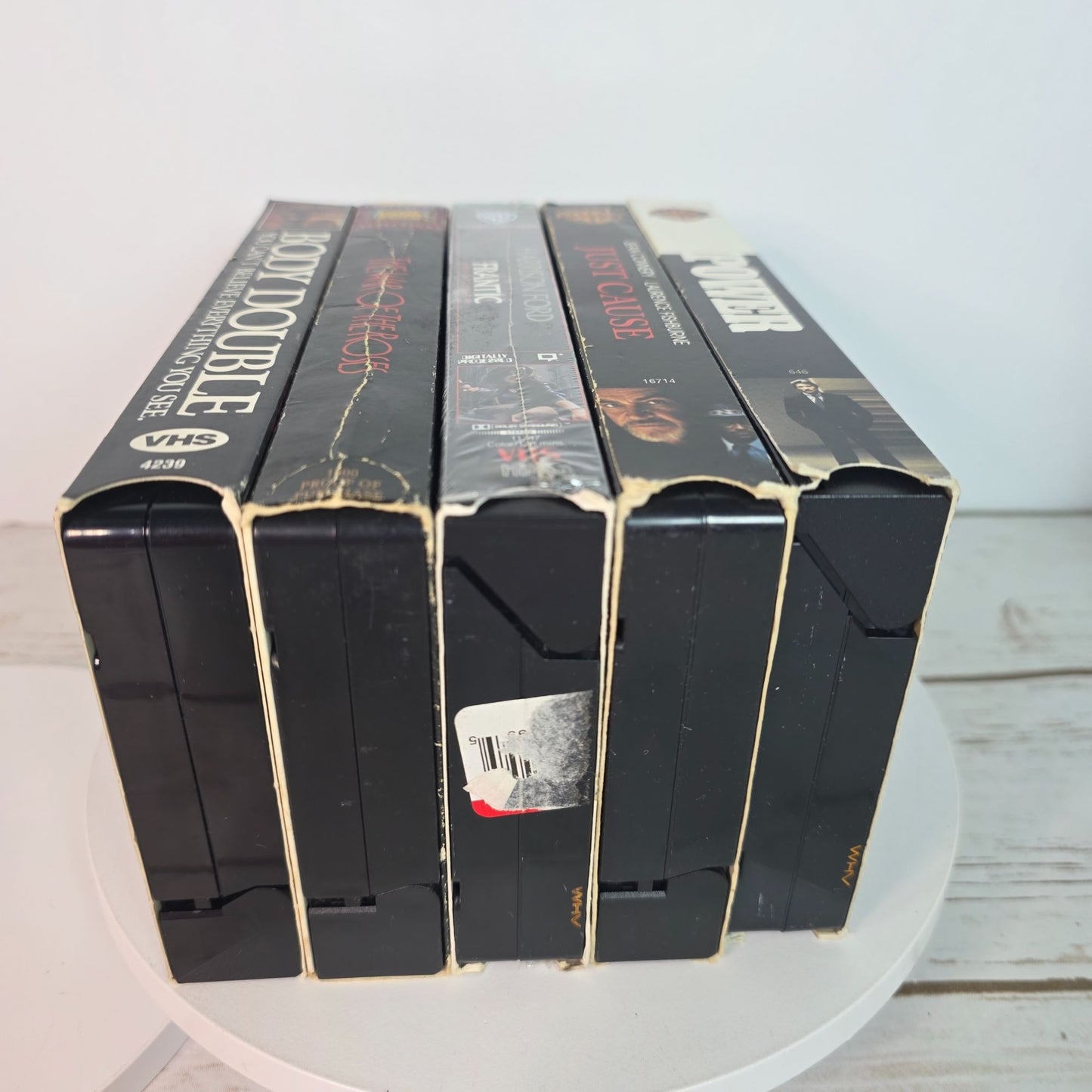 Vintage VHS Movie Lot - Body Double The War Of The Roses Frantic Just Cause Power