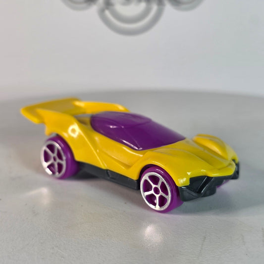 2019 Hot Wheels Blitzspeeder Yellow Purple MCD McDonald's Happy Meal Car Toy #2
