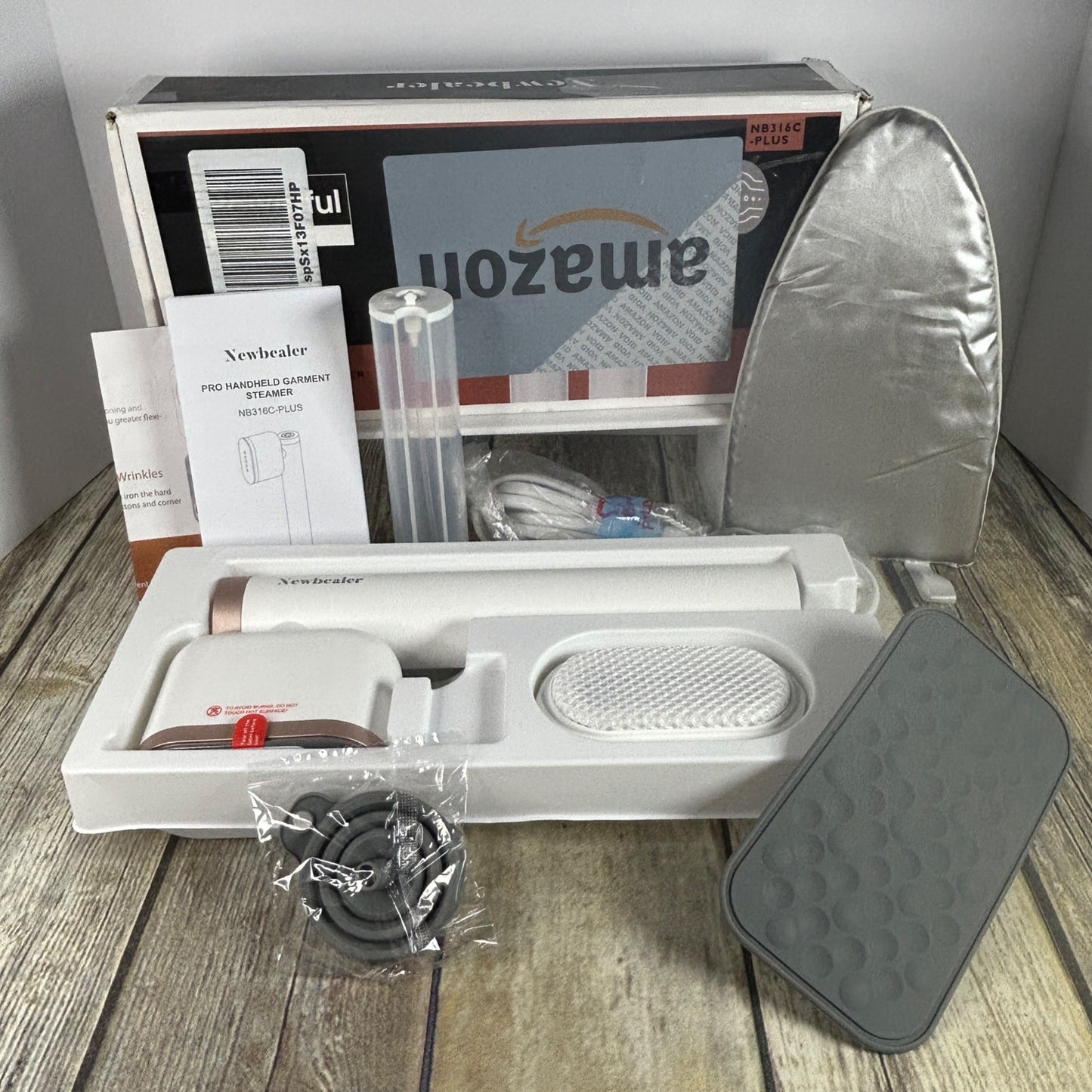 Newbealer Pro Handheld Garment Steamer With Accessories For Clothes & Fabric Wrinkle Removal