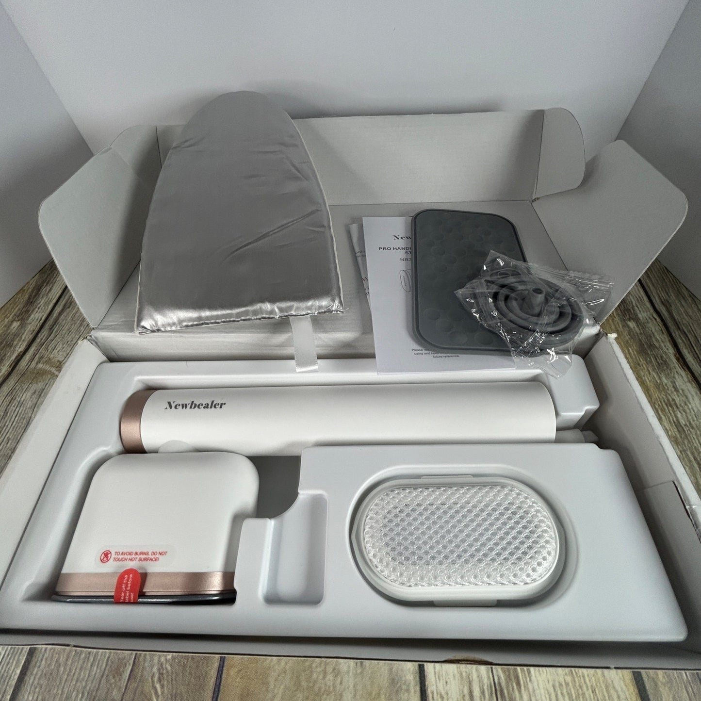 Newbealer Pro Handheld Garment Steamer With Accessories For Clothes & Fabric Wrinkle Removal