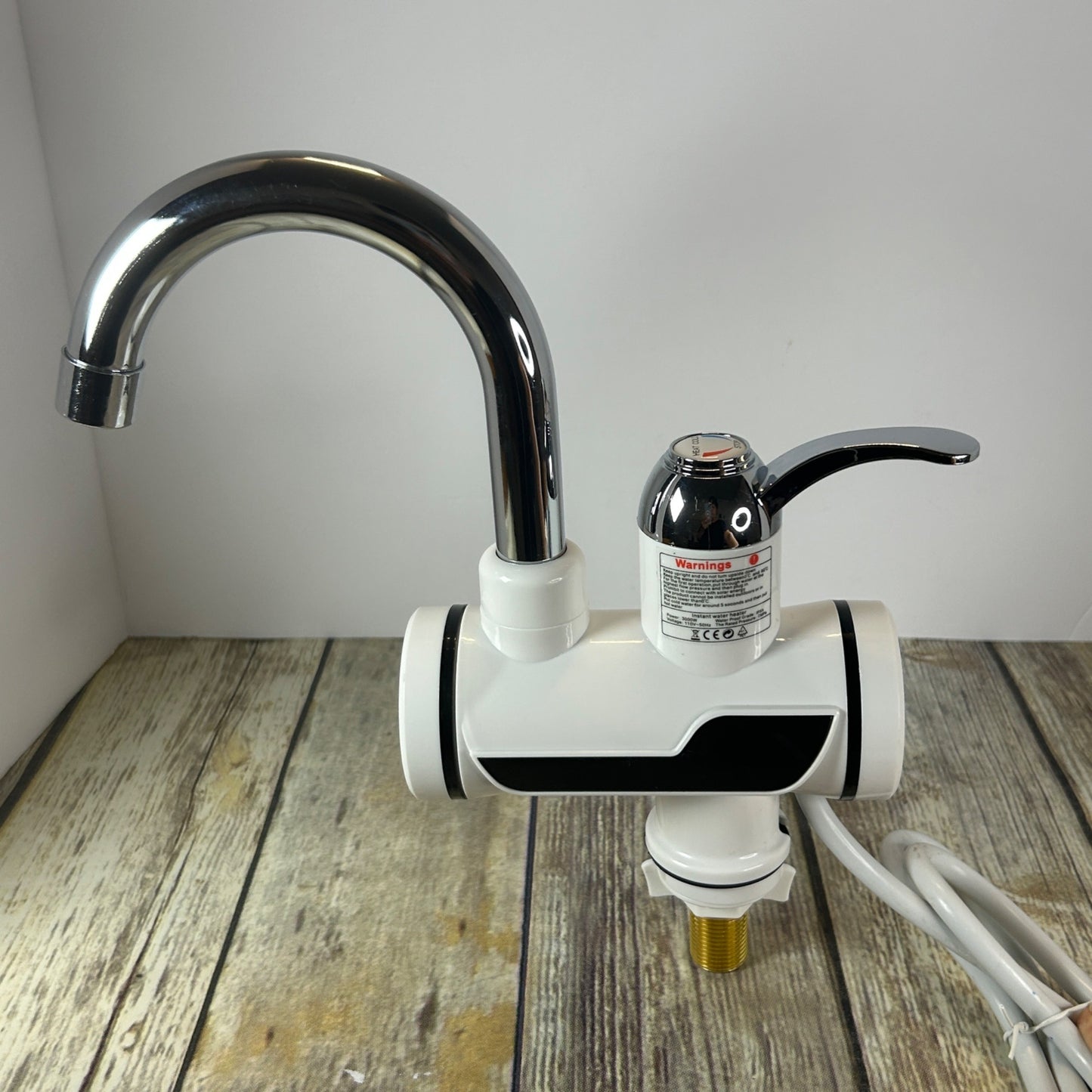 Instant Electric Hot Water Faucet With Temperature Display  3000W 220V ABS & Stainless Steel IPX4 Rating