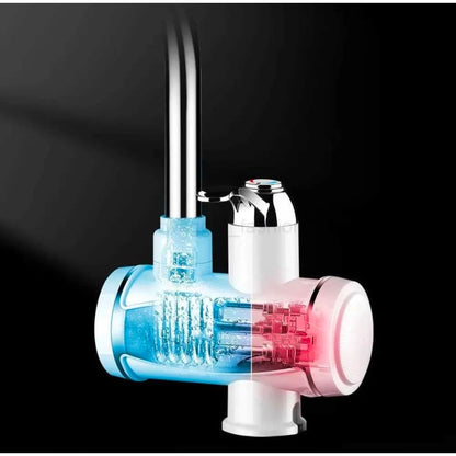 Instant Electric Hot Water Faucet With Temperature Display  3000W 220V ABS & Stainless Steel IPX4 Rating