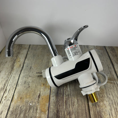 Instant Electric Hot Water Faucet With Temperature Display  3000W 220V ABS & Stainless Steel IPX4 Rating