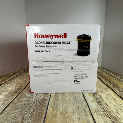 Honeywell 360° Surround Portable Electric Heater With Adjustable Thermostat & Safety Features