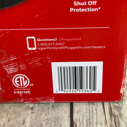 Honeywell 360° Surround Portable Electric Heater With Adjustable Thermostat & Safety Features