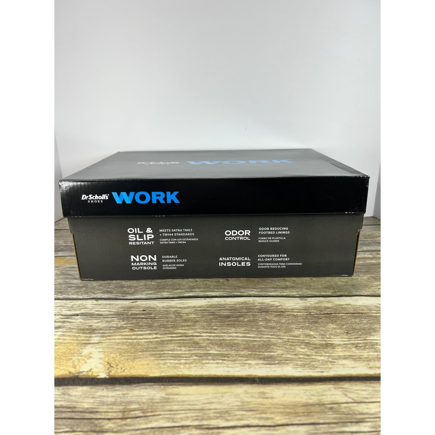 Dr. Scholls Womens Work Lace-Up Shoes Black Size 8 Slip-Resistant Comfort Sneaker