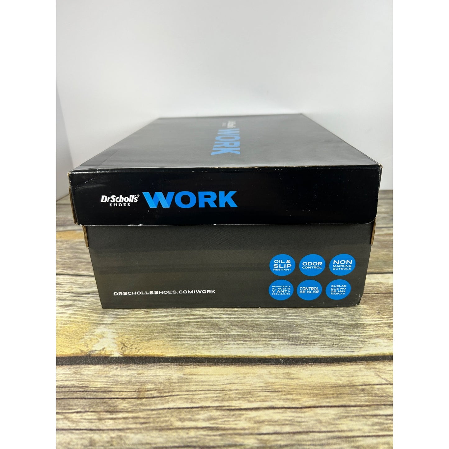 Dr. Scholls Womens Work Lace-Up Shoes Black Size 8 Slip-Resistant Comfort Sneaker