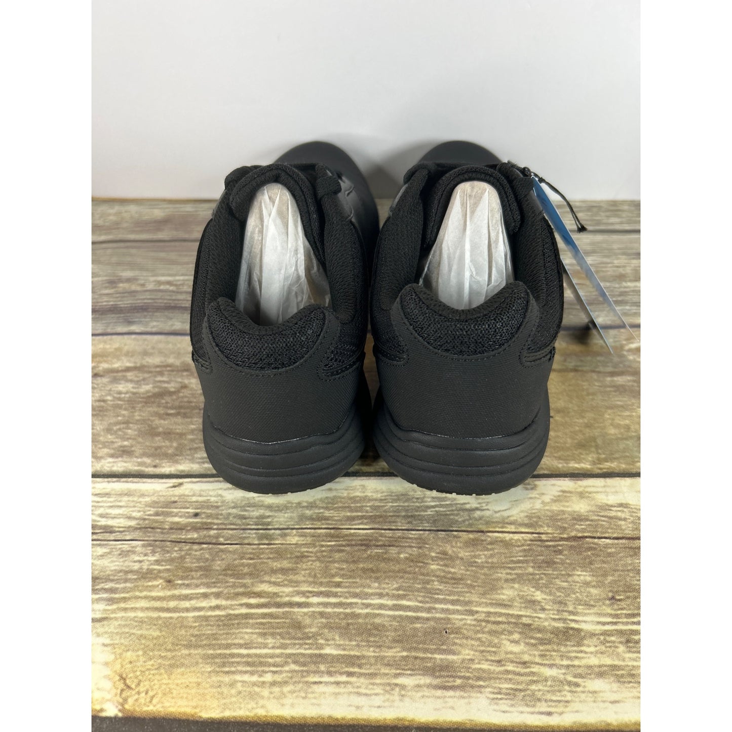 Dr. Scholls Womens Work Lace-Up Shoes Black Size 8 Slip-Resistant Comfort Sneaker