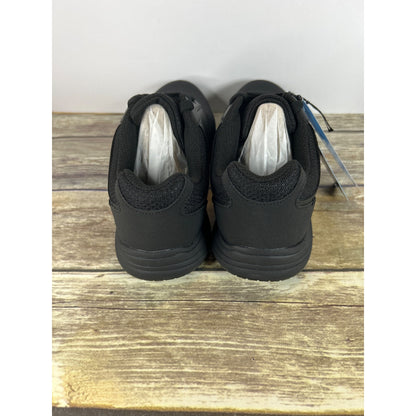 Dr. Scholls Womens Work Lace-Up Shoes Black Size 8 Slip-Resistant Comfort Sneaker