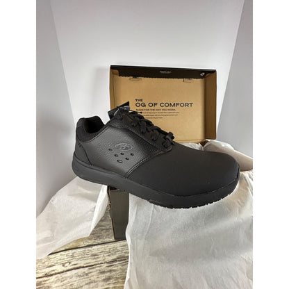 Dr. Scholls Womens Work Lace-Up Shoes Black Size 8 Slip-Resistant Comfort Sneaker