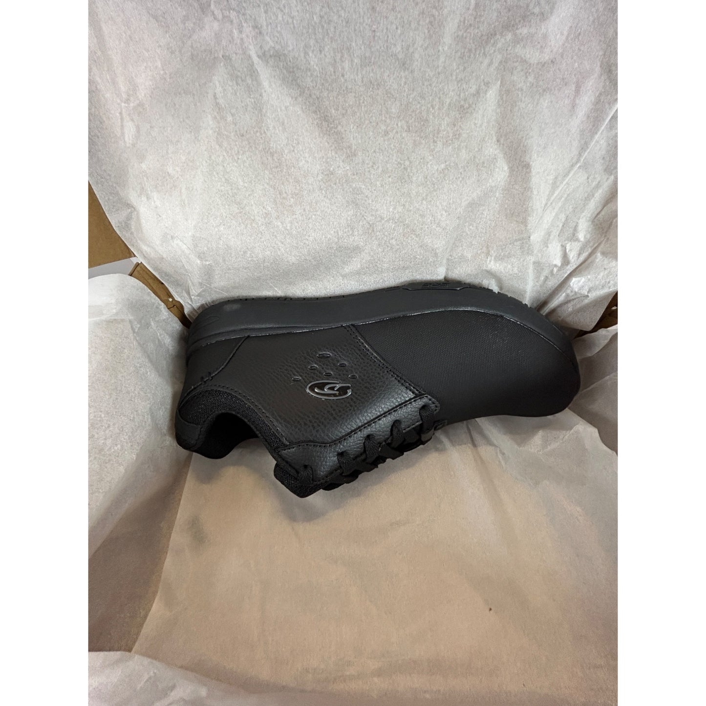 Dr. Scholls Womens Work Lace-Up Shoes Black Size 8 Slip-Resistant Comfort Sneaker