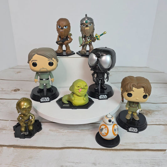 Star Wars Funko Pop Vinyl Collectibles Set Featuring Jyn & Galen Erso BB-8 C-3PO Chewbacca Jabba The Hutt & More