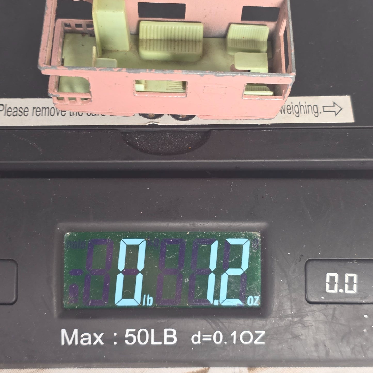 Vintage Lesney Matchbox Series No. 23 Trailer Caravan Pink Diecast Model