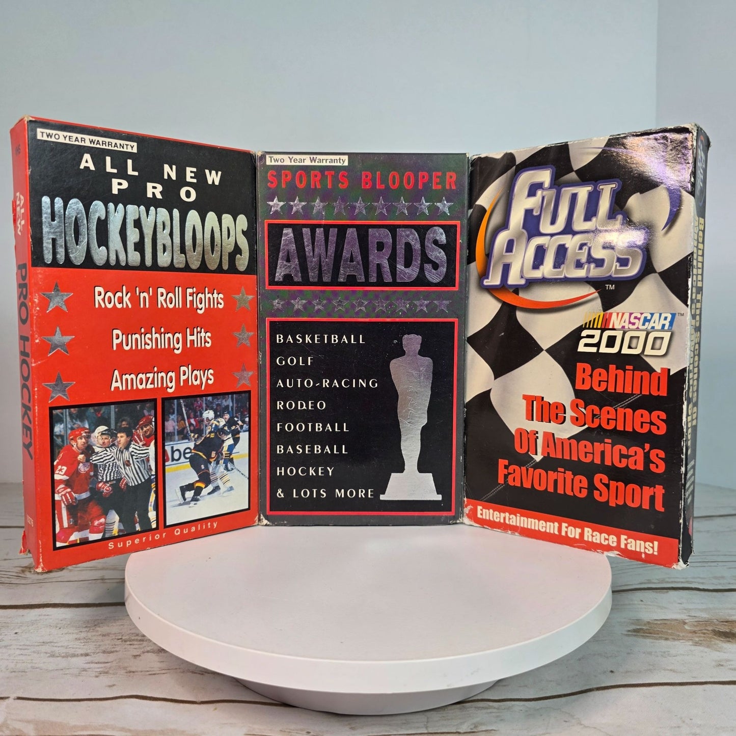 All New Pro Hockey Sports Bloopers Awards & Full Access Vol. 1 VHS Lot