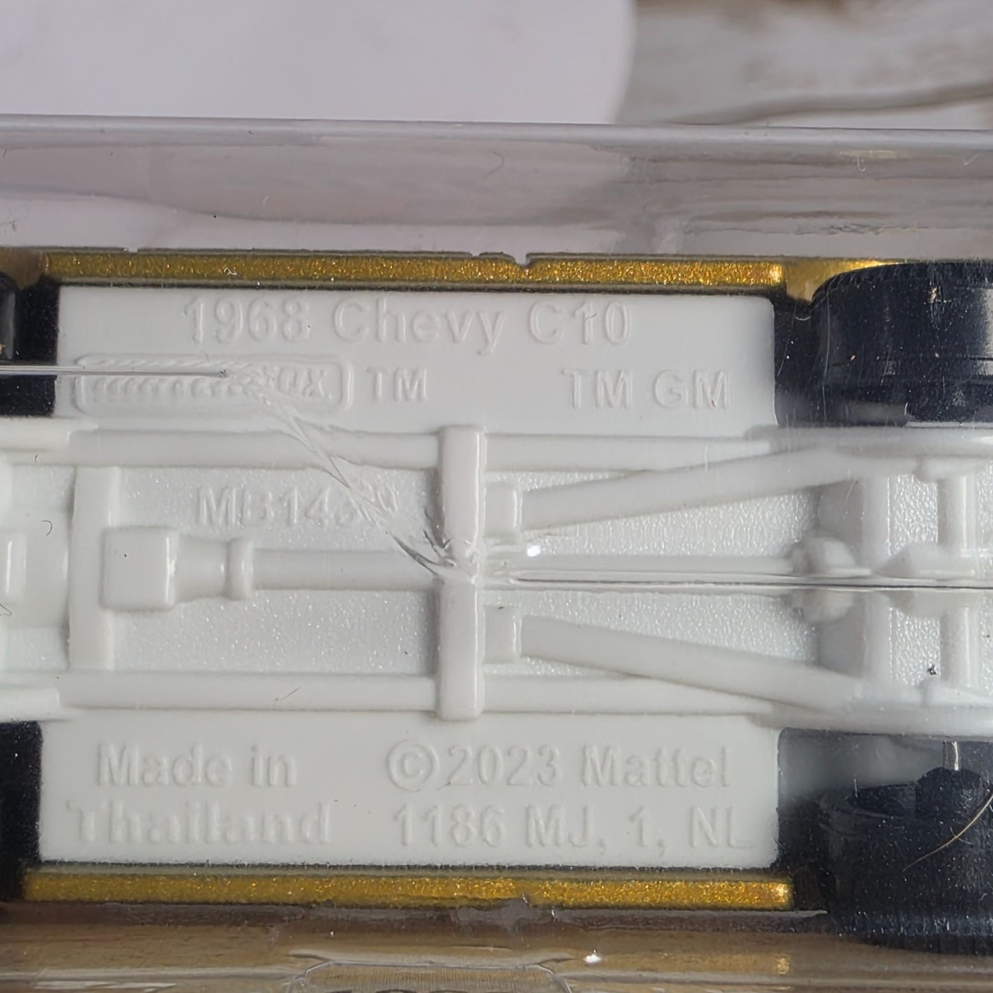 1968 Chevy C10 Gold Die-Cast Matchbox Truck Collectible By Mattel