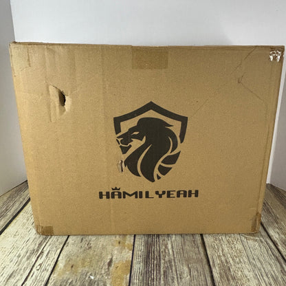 Hamilyeah Black & Gold Wall Sconce Set With Clear Glass Shades 60W Max E26 Socket 9.68" Height