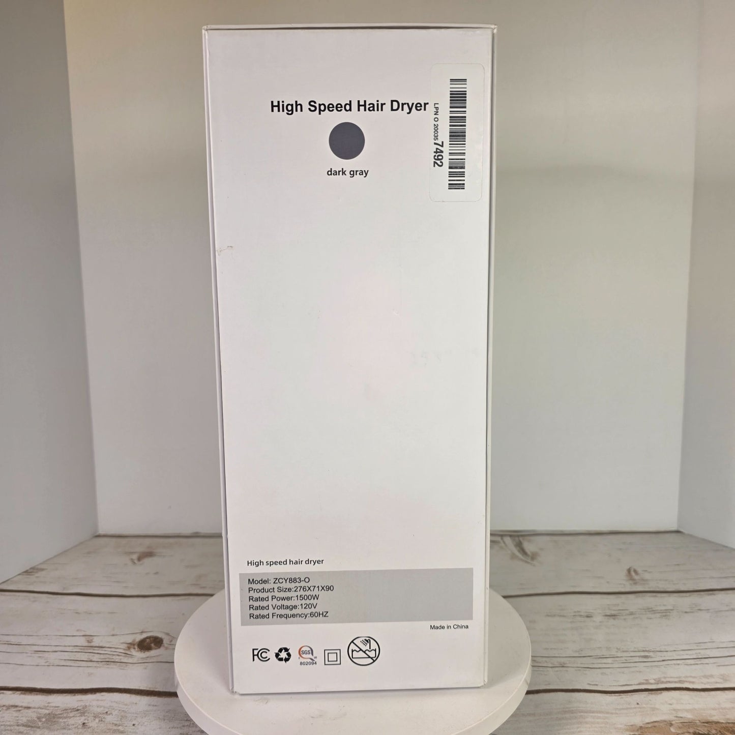 Cosy Companions High-Speed Hair Dryer With Digital Display & Attachments Silver