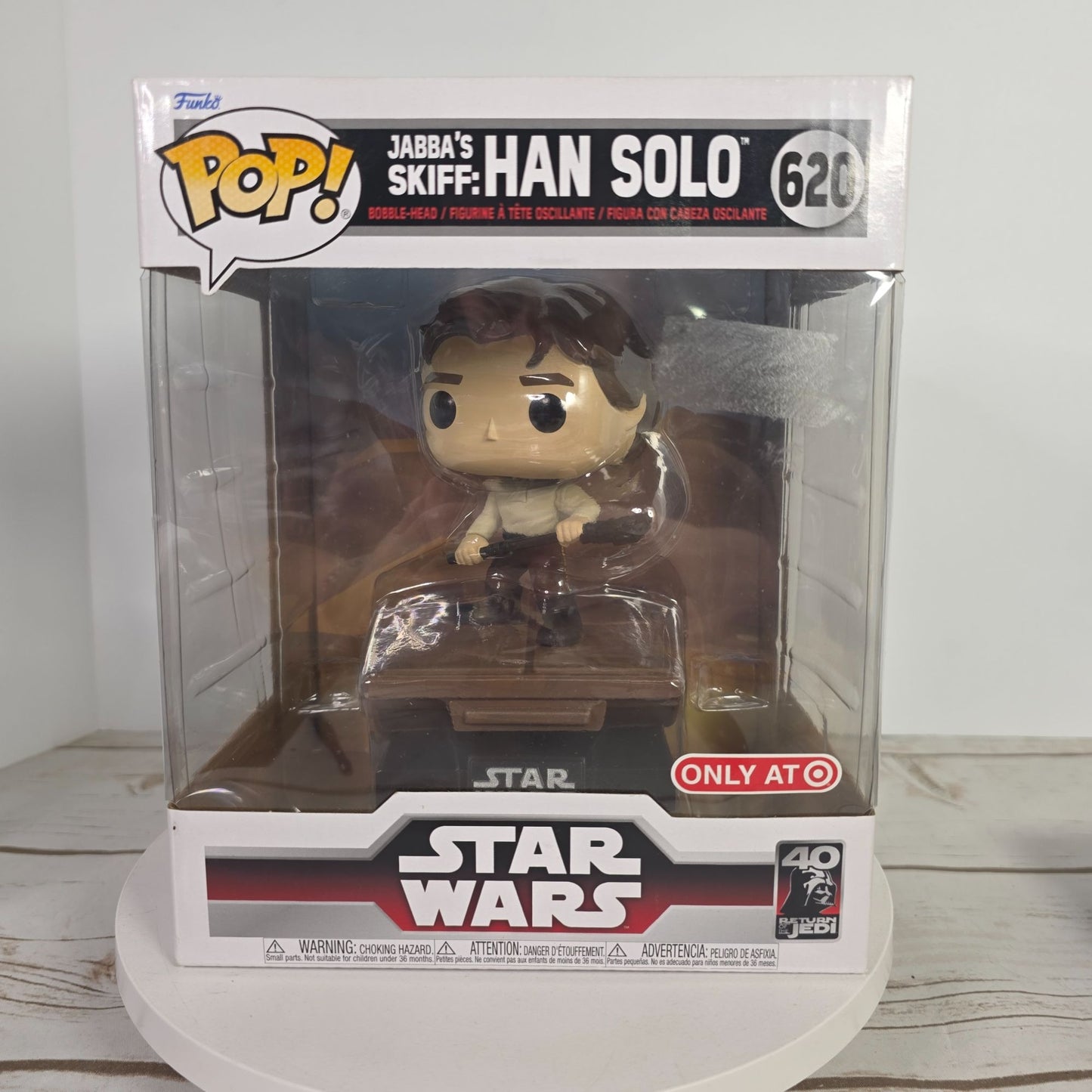 Funko Pop! Deluxe Star Wars Jabbas Skiff Han Solo #620 Target Exclusive With Box