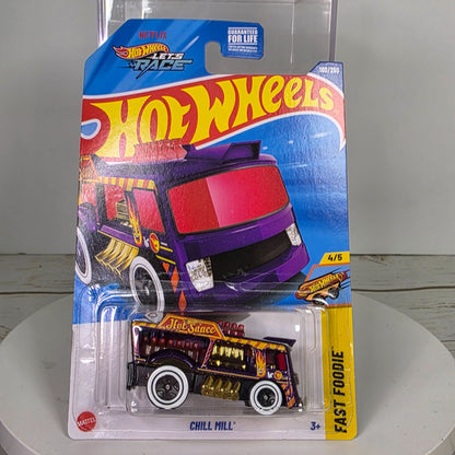 Chill Mill Treasure Hunt - Hot Wheels Fast Foodie Series (2025) Die-Cast Car 4/5 Collectible Purple