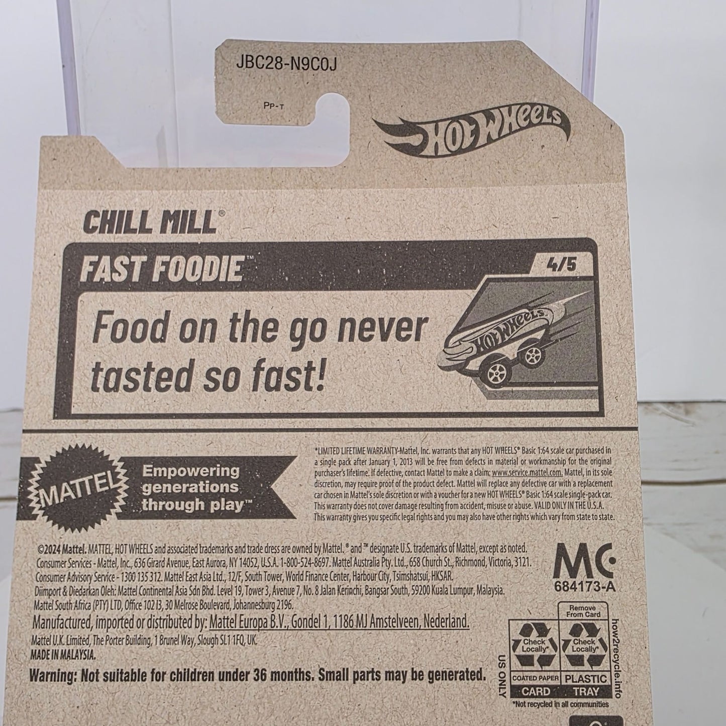 Chill Mill Treasure Hunt - Hot Wheels Fast Foodie Series (2025) Die-Cast Car 4/5 Collectible Purple