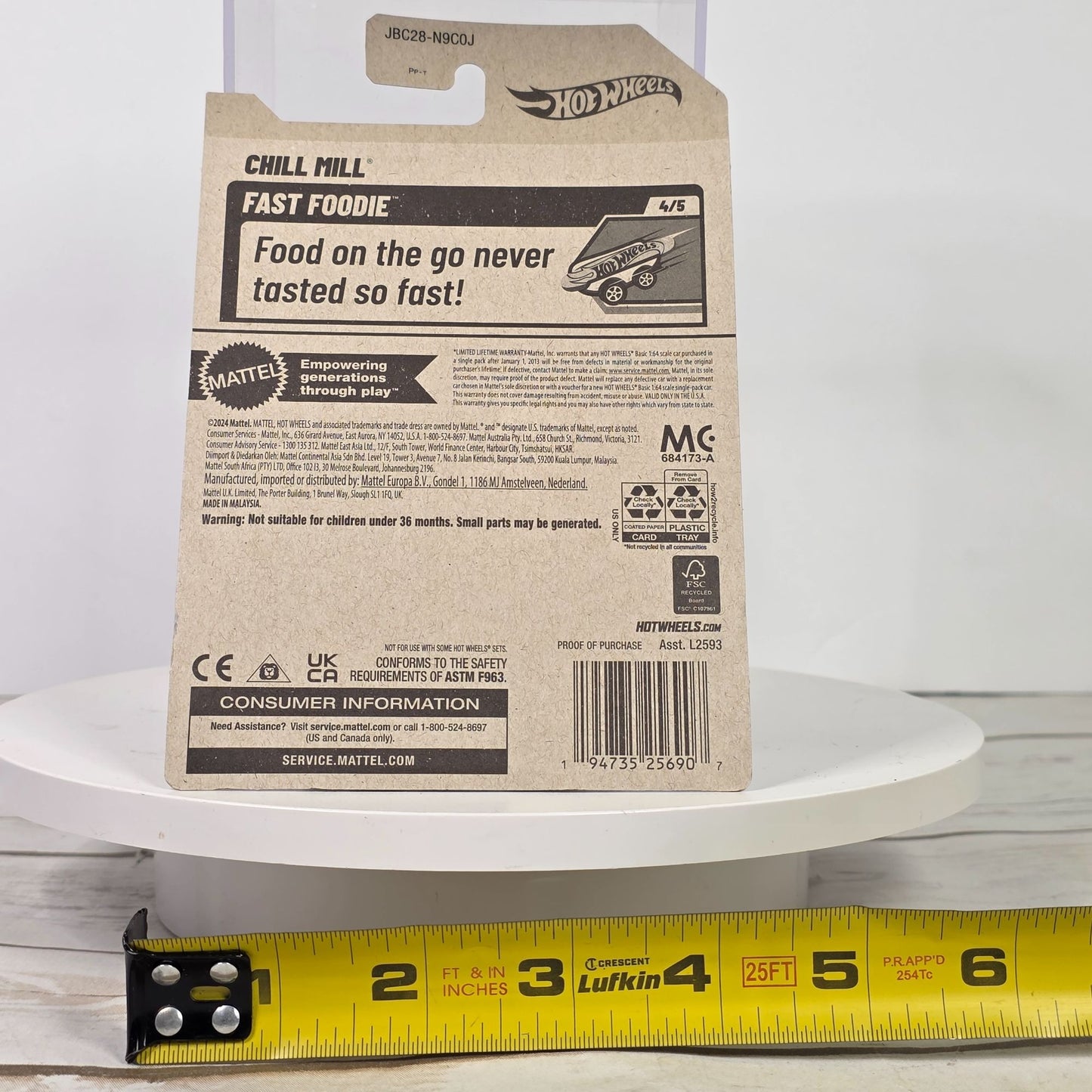 Chill Mill Treasure Hunt - Hot Wheels Fast Foodie Series (2025) Die-Cast Car 4/5 Collectible Purple