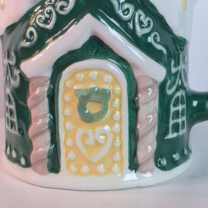 Holiday Style 3D Gingerbread House Christmas Mug 22oz