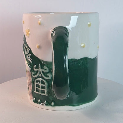 Holiday Style 3D Gingerbread House Christmas Mug 22oz