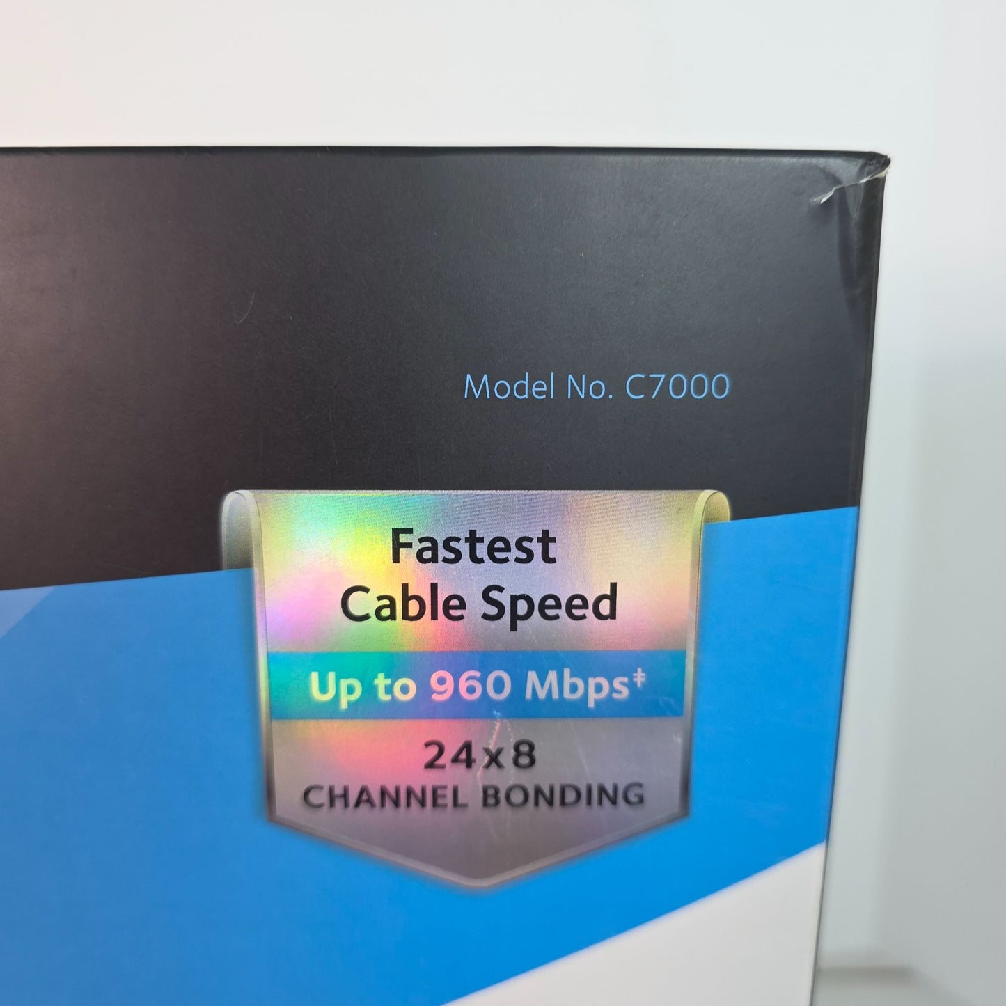 Netgear Nighthawk AC1900 WiFi Cable Modem Router C7000 960 Mbps 24x8 Channel Bonding