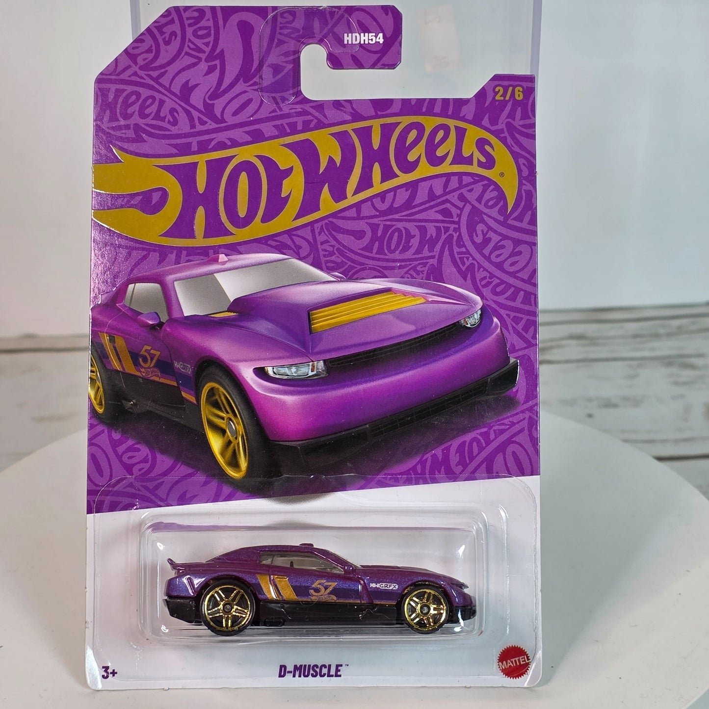 Hot Wheels D-Muscle Purple & Gold Die-Cast Car