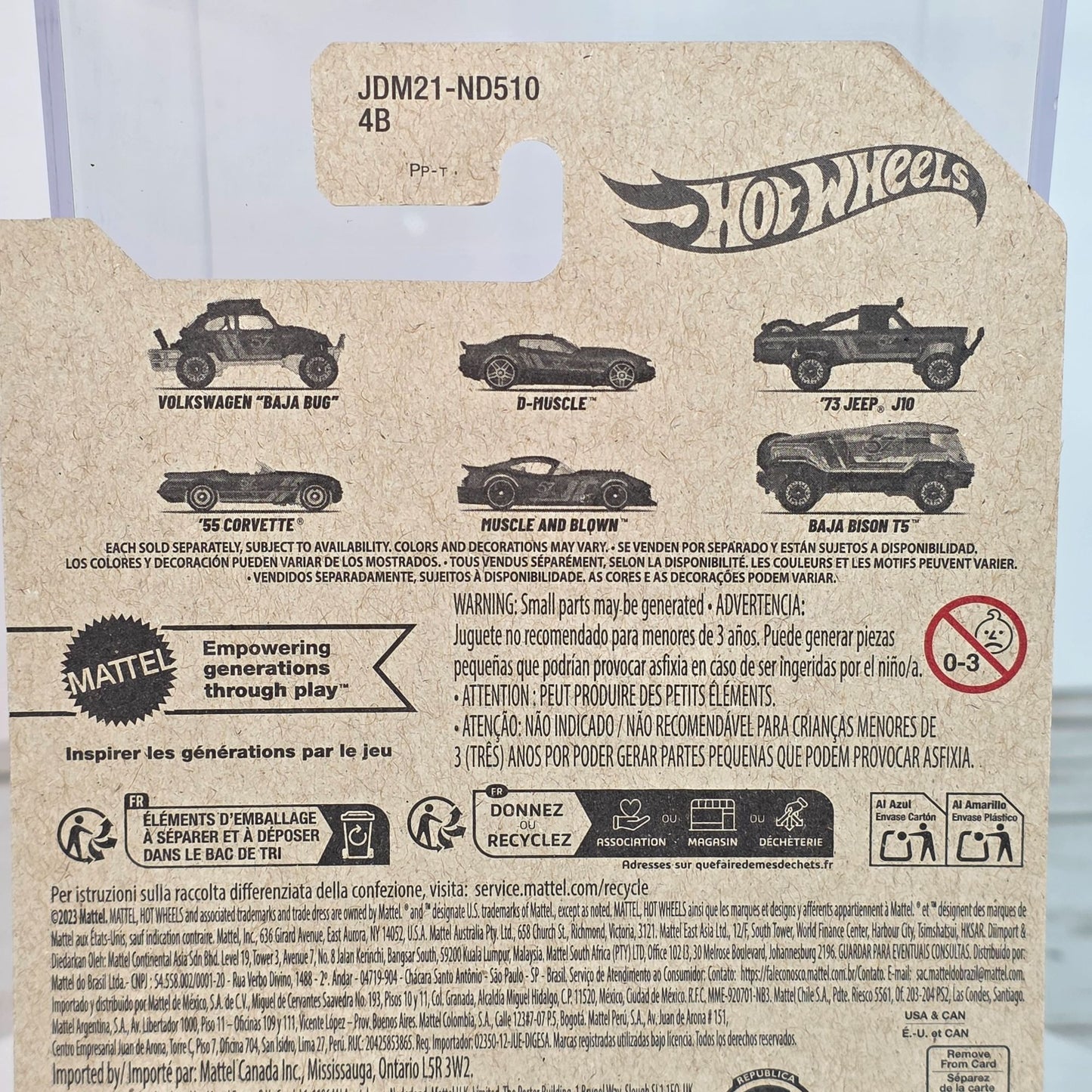 Hot Wheels D-Muscle Purple & Gold Die-Cast Car