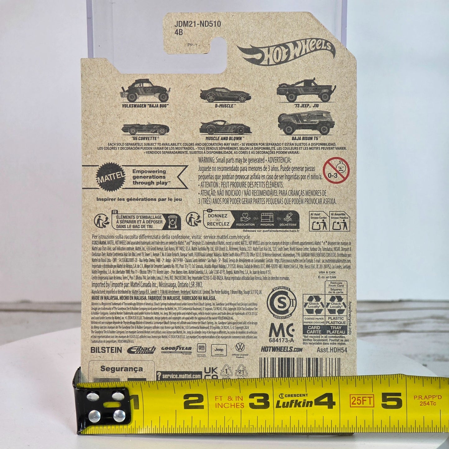 Hot Wheels D-Muscle Purple & Gold Die-Cast Car