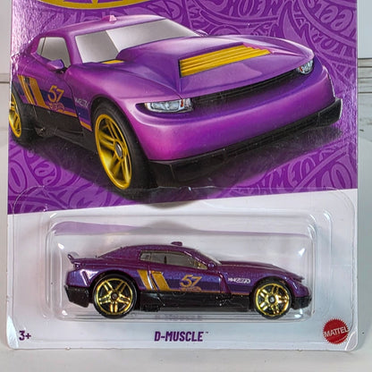 Hot Wheels D-Muscle Purple & Gold Die-Cast Car